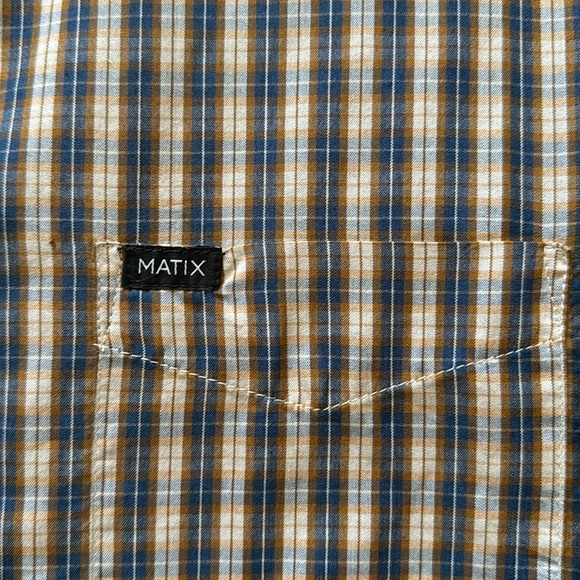 Matix Marc Johnson Signature Short Sleeve Button Up Mens Size XL - Picture 2 of 3